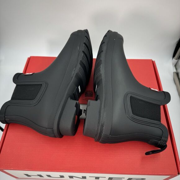 Hunter Women's Original Short Boot Chelsea Black US 6 Waterproof, Rain Boot New - Picture 7 of 15